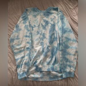 Light blue tie dye sweatshirt. Size Large